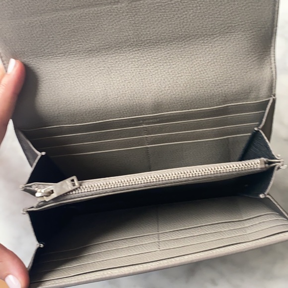 Saint Laurent Grey Leather Continental Wallet - Picture 5 of 9